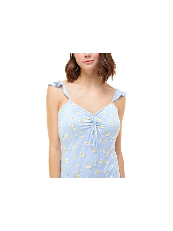 PLANET GOLD Womens Sleeveless Short Party Sheath Dress
