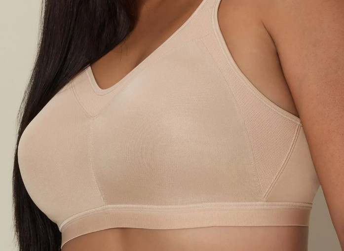 Playtex 18 Hour Active Lifestyle Wirefree Bra 4159 Nude Size 38d
