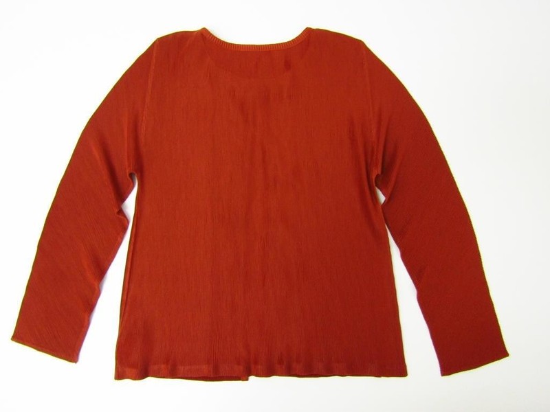Pleats Please Issey Miyake Crew Neck Cardigan Size 3 Women Japan