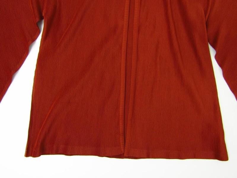 Pleats Please Issey Miyake Crew Neck Cardigan Size 3 Women Japan
