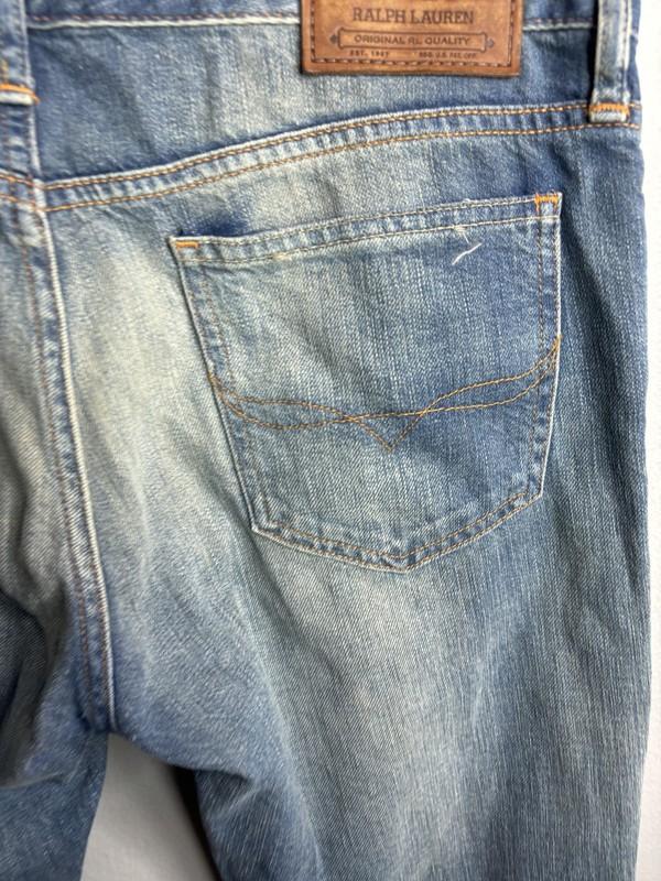Polo Ralph Lauren Jeans Womens 28 Blue Denim Astor Boyfriend Distressed Ripped