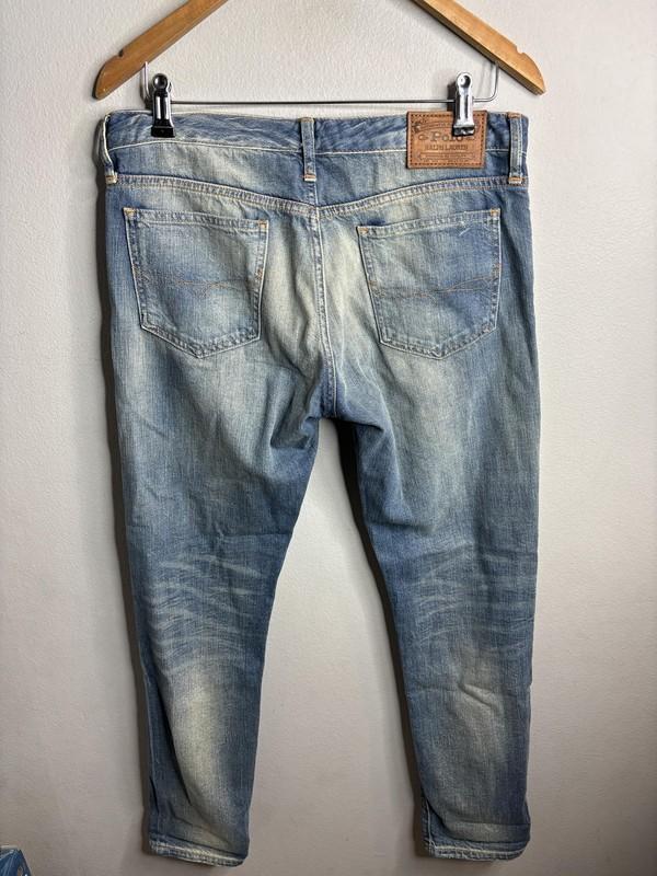 Polo Ralph Lauren Jeans Womens 28 Blue Denim Astor Boyfriend Distressed Ripped