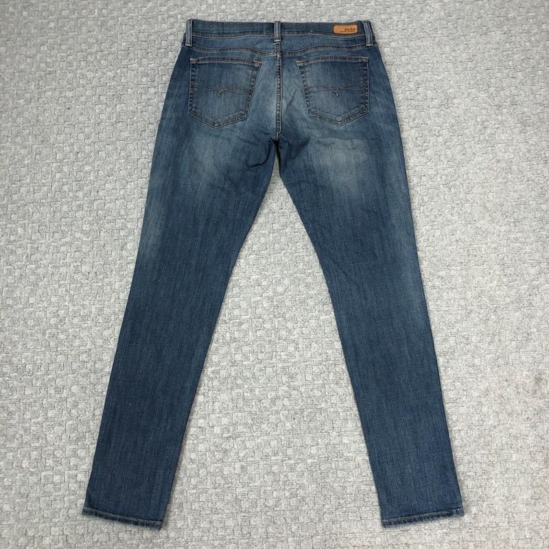 Polo Ralph Lauren Jeans Womens 29 Blue The Tompkins Skinny Dark Wash Denim Norm