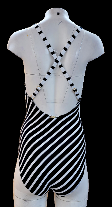 Polo Ralph Lauren Women One-Piece Swimsuit Black/White