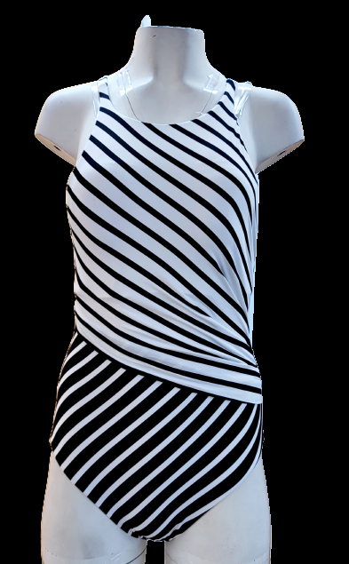 Polo Ralph Lauren Women One-Piece Swimsuit Black/White