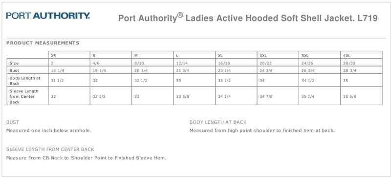 Port Authority Women's Active Full Zip Hooded Soft Shell Jacket L719