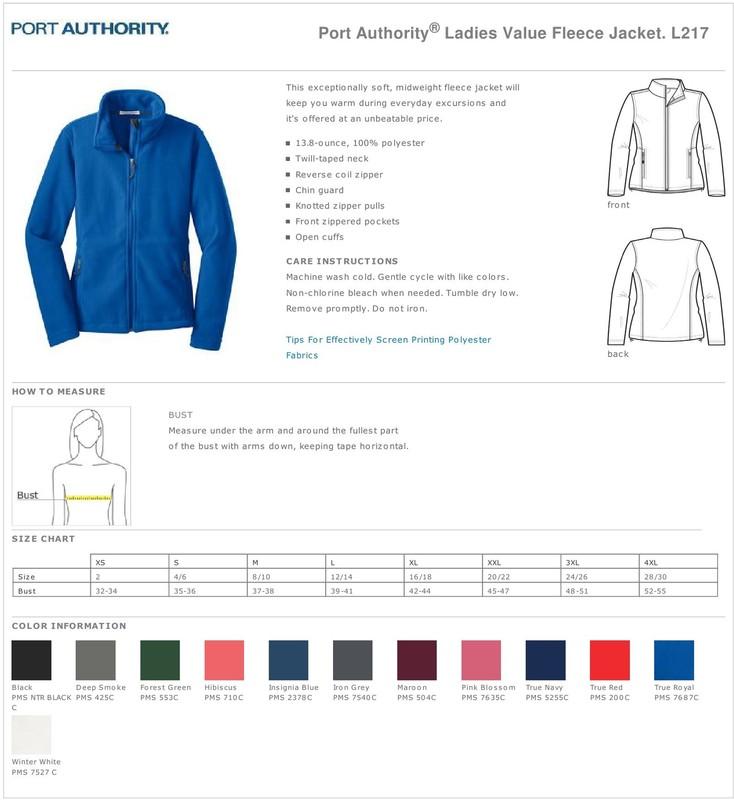 Port Authority Womens Value Fleece Jacket L217