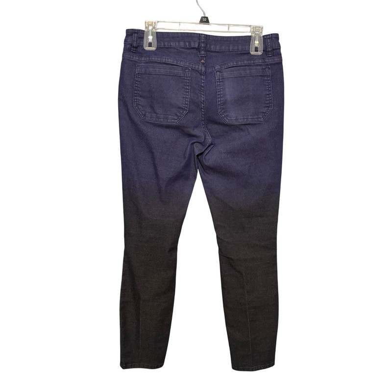 Prana Purple Ombre Gradient Women's Skinny Jeans Size 8 5-Pocket Soft Stretch