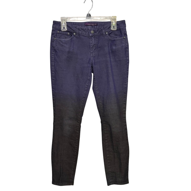 Prana Purple Ombre Gradient Women's Skinny Jeans Size 8 5-Pocket Soft Stretch