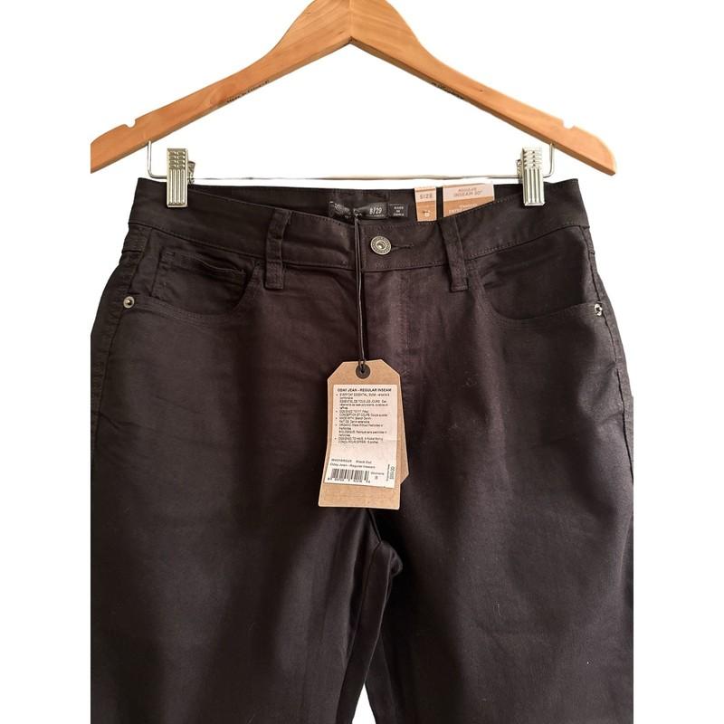 PrAna Women's Oday Jean High Rise Organic Cotton Stretch Denim Size 8 Black NWT