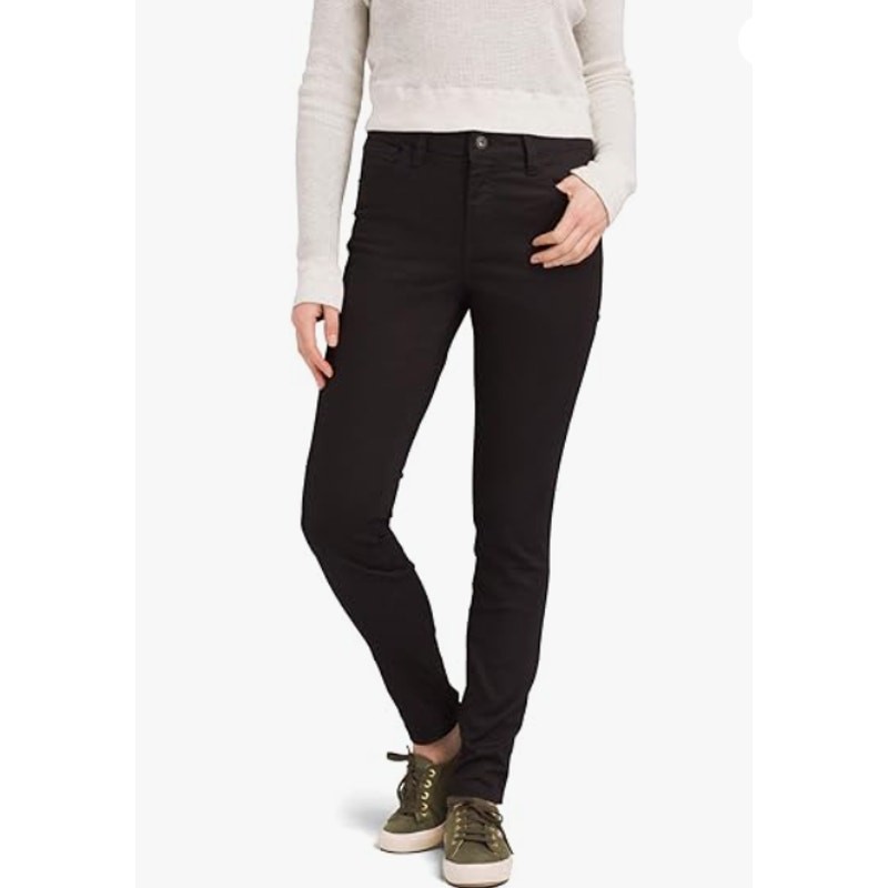 prAna Women's Oday Jean High Rise Organic Cotton Stretch Denim Size 8 Black NWT