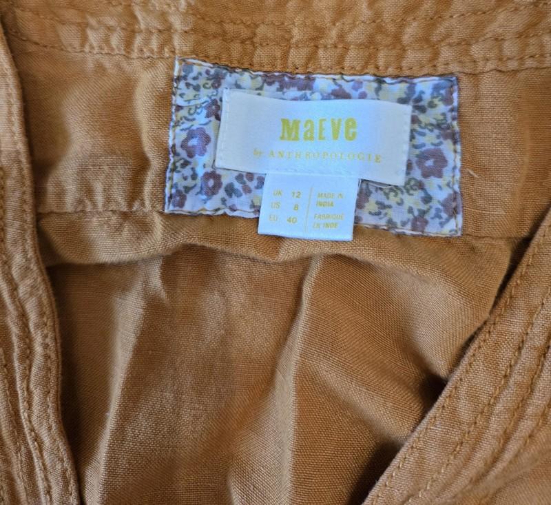 Pre-loved MAEVE Women's Romper Sz 8 In Mustard Yellow
