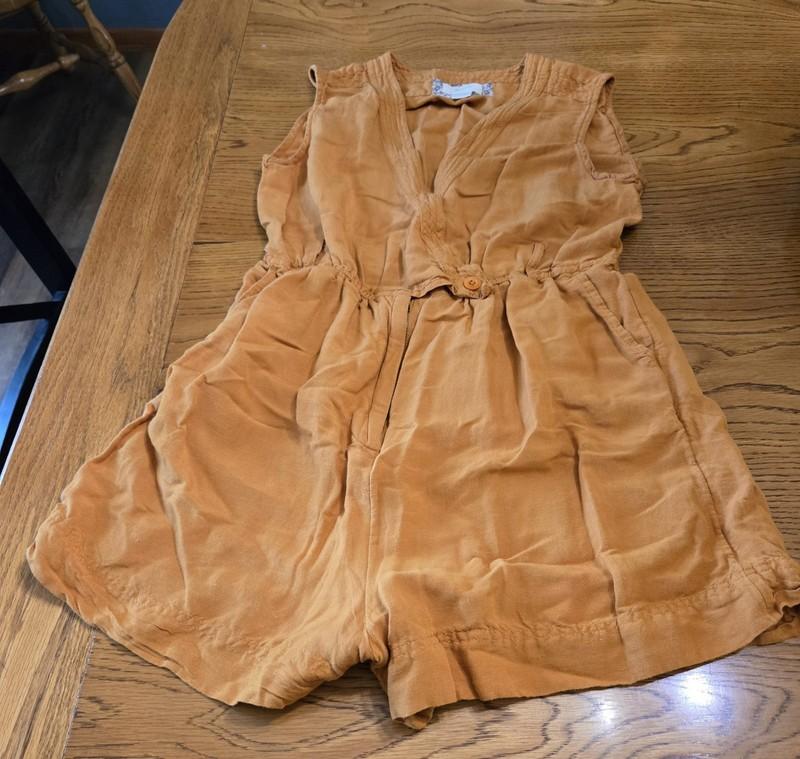 Pre-loved MAEVE Women's Romper Sz 8 In Mustard Yellow