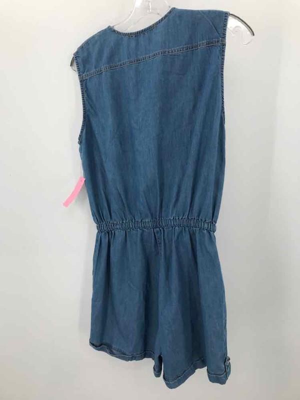 Pre-Owned Christy & Co Blue Size Medium Sleeveless Romper