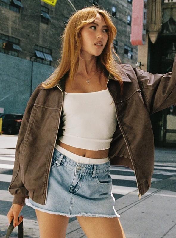 Princess Polly Goldsmith Faux Leather Bomber Jacket - CHOOSE COLOR - BRAND NEW