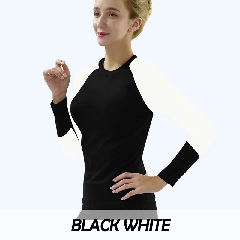 Private Island Hawaii Women Rash Guard Swimsuit Shirts Long Sleeve Top UPF 50+