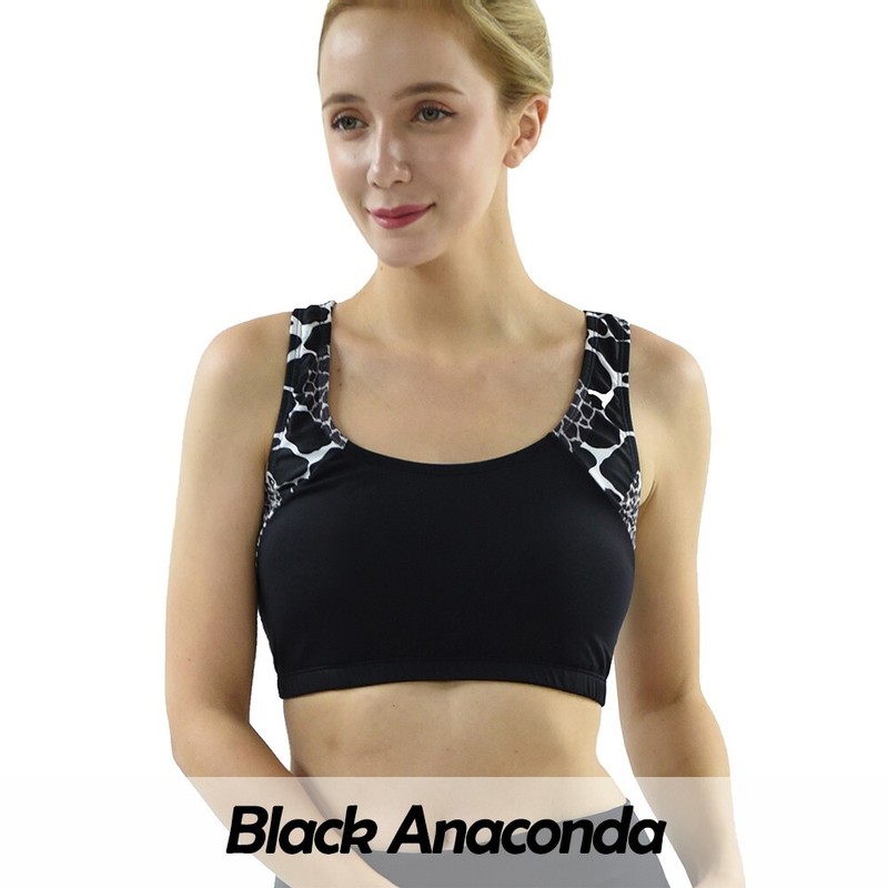 Private Island Hawaii Women Sports Bra Swim Tank Top Built-in Bra Quick Dry