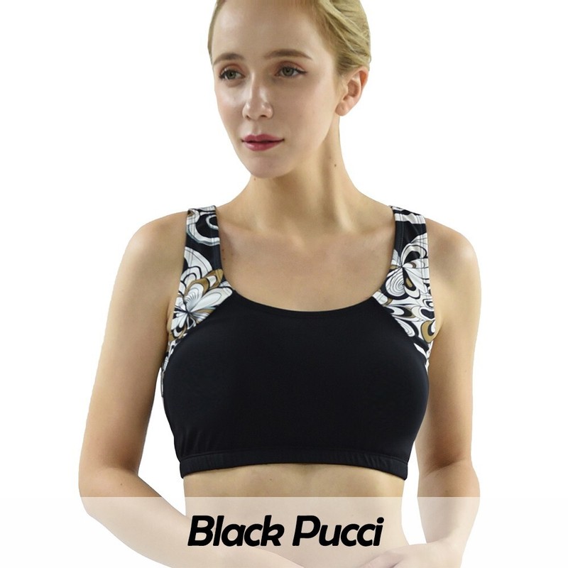 Private Island Hawaii Women Sports Bra Swim Tank Top Built-in Bra Quick Dry