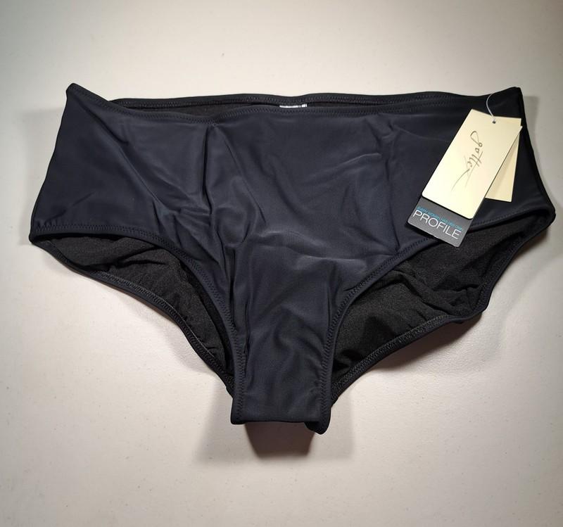 PROFILE BY GOTTEX Tutti Frutti Mid Rise Swimsuit Bottom Black 14 NEW