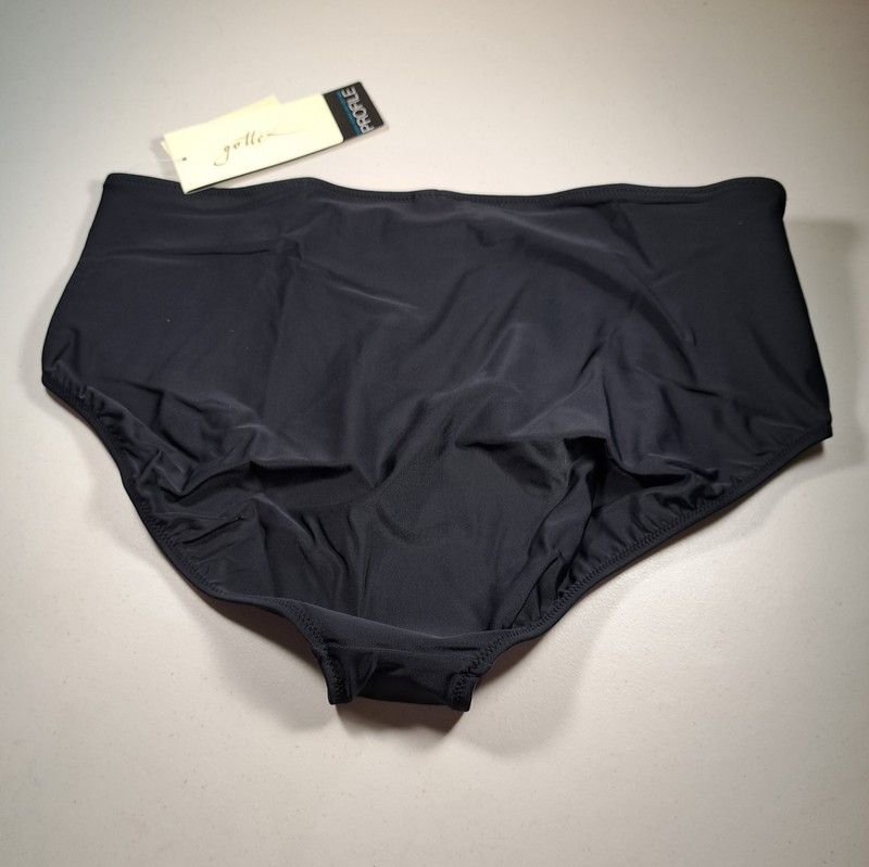 PROFILE BY GOTTEX Tutti Frutti Mid Rise Swimsuit Bottom Black 14 NEW