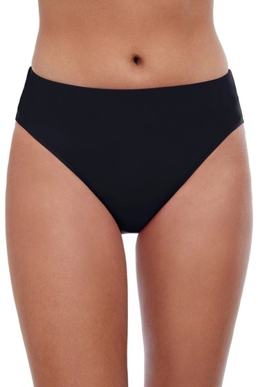PROFILE BY GOTTEX Tutti Frutti Mid Rise Swimsuit Bottom Black 14 NEW