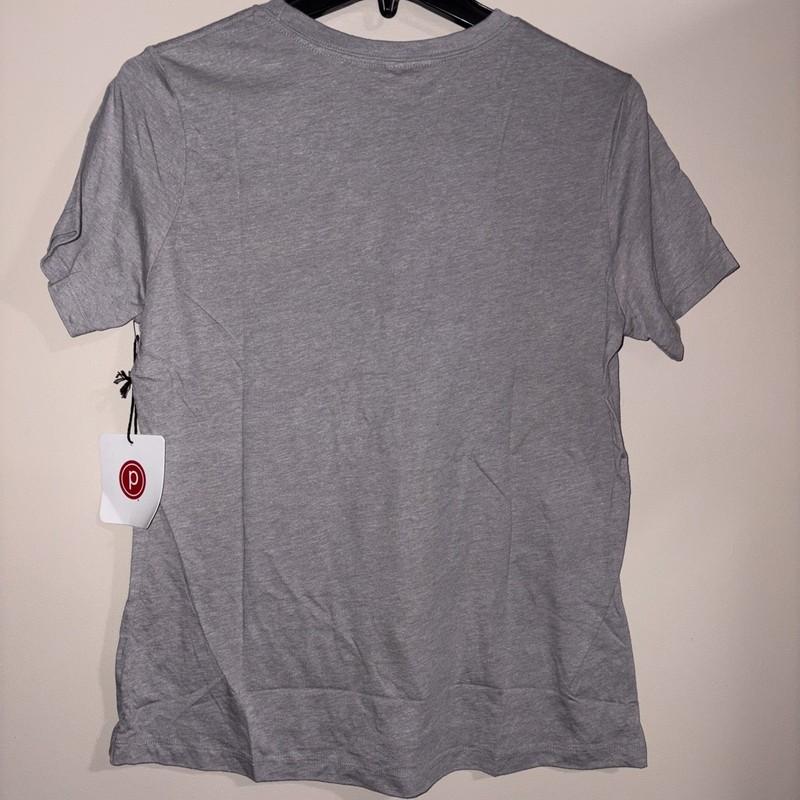 Pure Barre Varsity Relaxed Fit Tee Color: Athletic Grey Triblend Size: S NEW