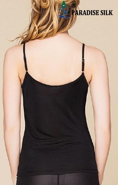 Pure Silk Knitted Women's Camisole Tank Top Solid Size 2 6 10