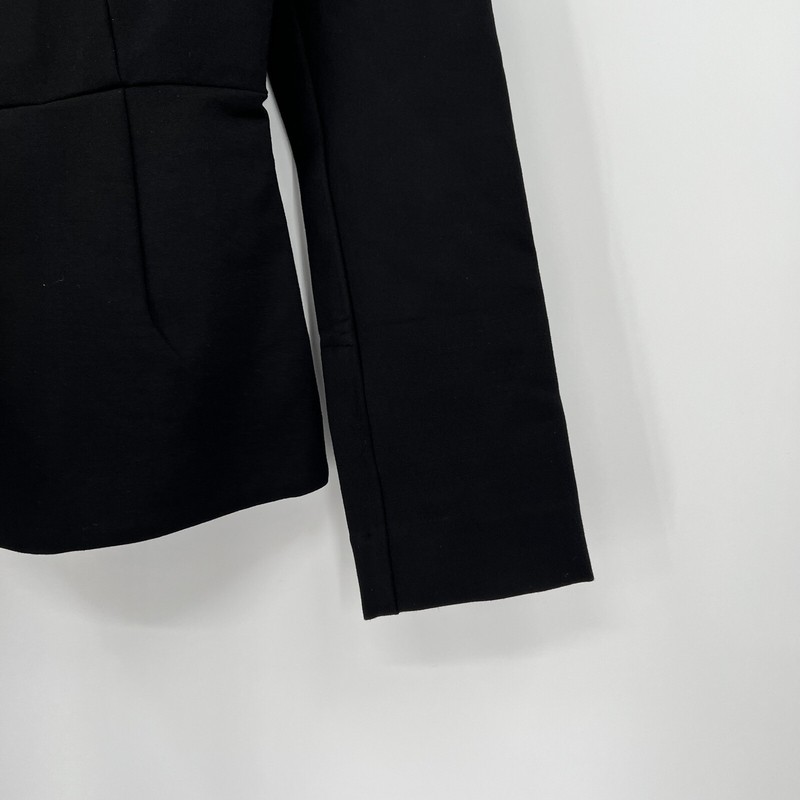 Quince Women's Black Ultra-Stretch Ponte Blazer Sz XS NWT Career Business