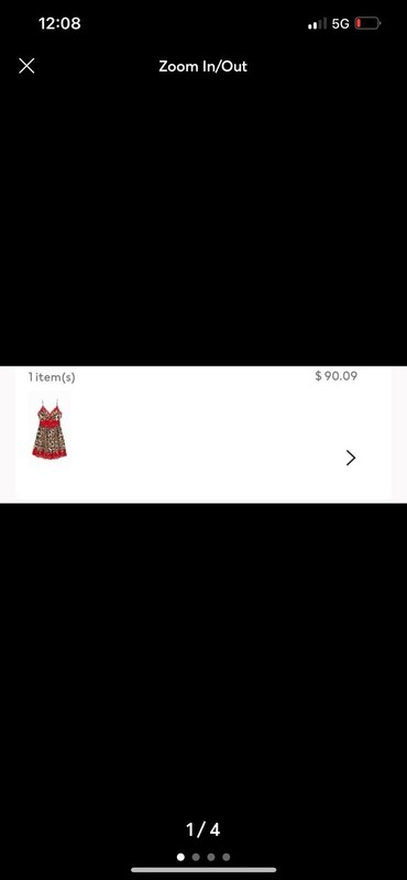 Rabanne H&M Red Laced Leopard Dress size S