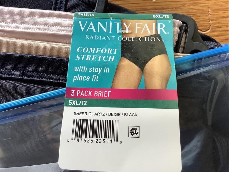 RADIANT VANITY FAIR- 3 Pair NEW W/TAGS- Underwear-5XL-12-BRIEF