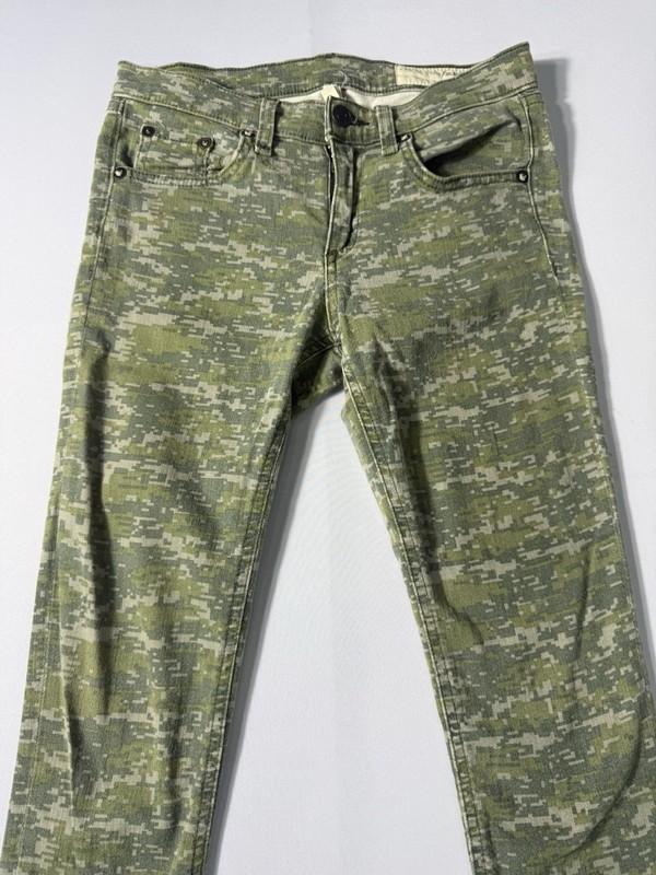 Rag & Bone Digital Camo Print Skinny Jeans Size 25