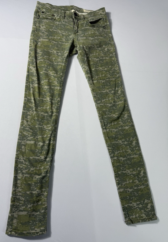 Rag & Bone Digital Camo Print Skinny Jeans Size 25