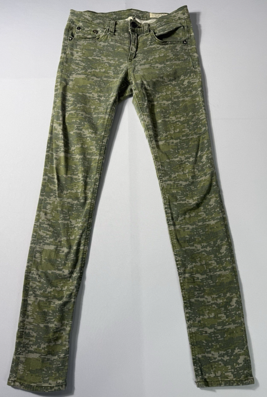 rag & bone Digital Camo Print Skinny Jeans Size 25