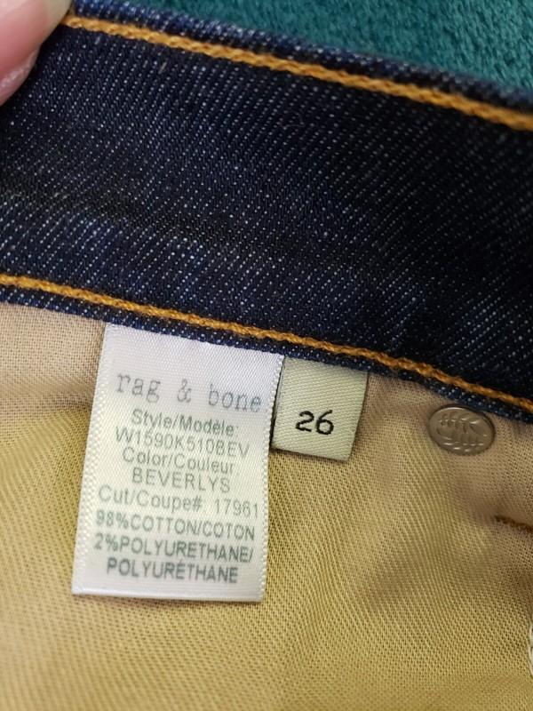 Rag & Bone Jeans Size 26 Womens Blue Pants Stretch Ladies Denim Mid Rise Skinny