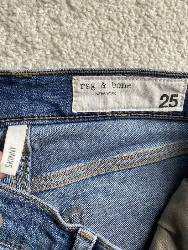 Rag & Bone Jeans Women's Size 25 Skinny Ankle 28" Inseam Blue Denim