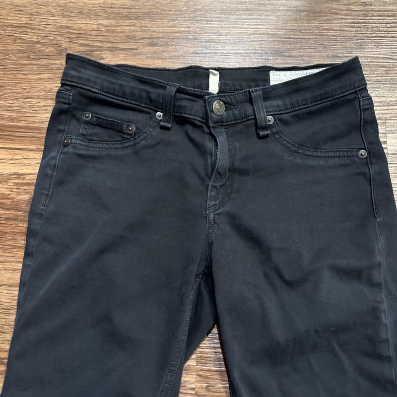 Rag & Bone Legging Jeans In Black Plush Women’s Denim Stretch Pants Size 27