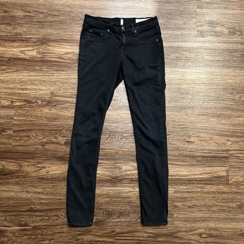 Rag & Bone Legging Jeans in Black Plush Women’s Denim Stretch Pants Size 27