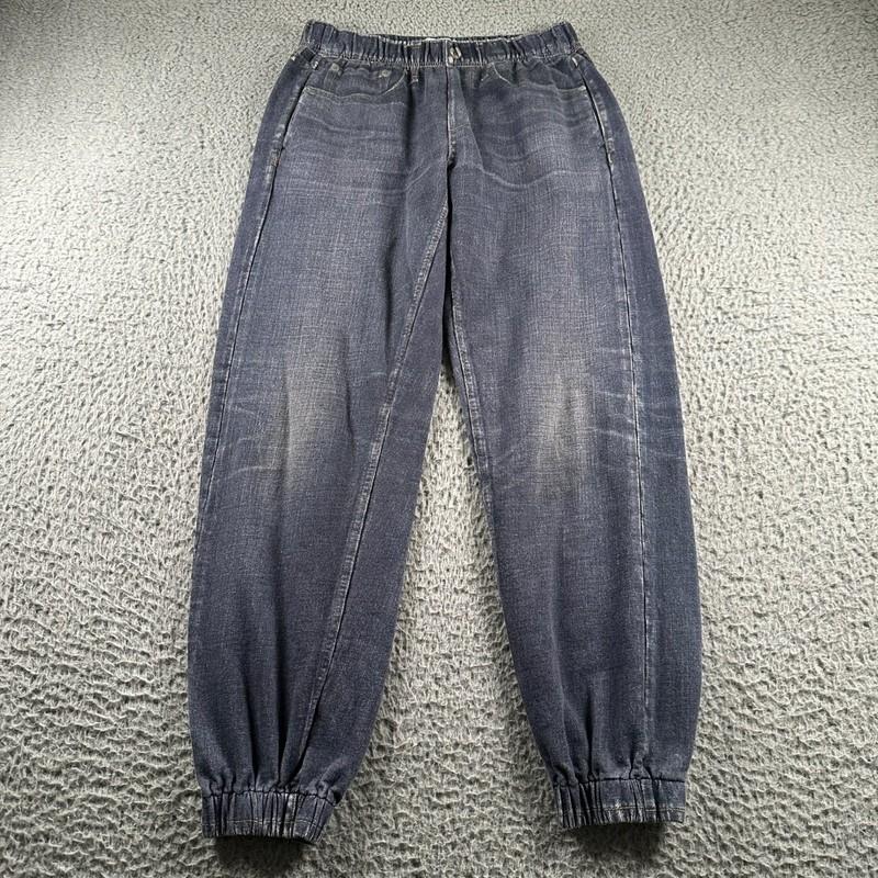 rag & bone Miramar Faux Jeans Joggers Womens Size SmallFaded Blue Pull On