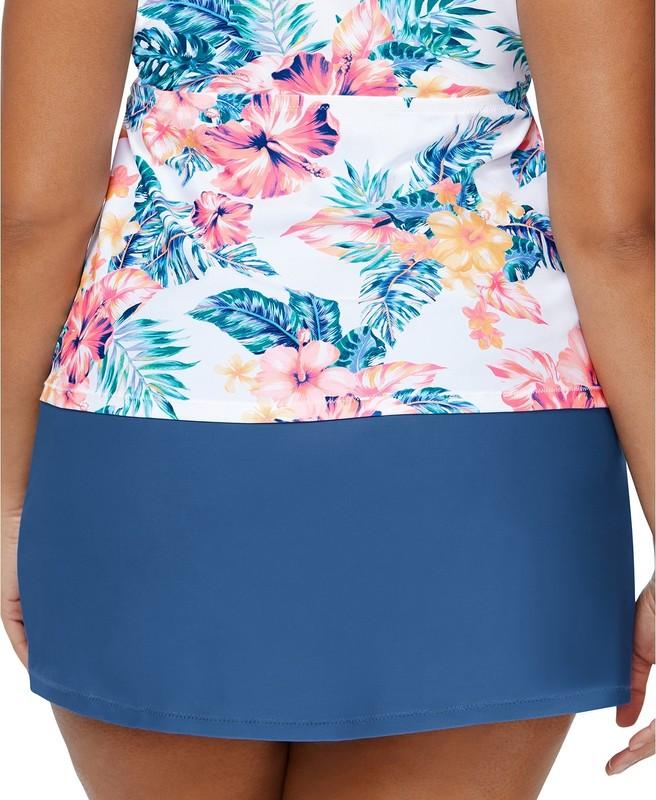 Raisins Curve Trendy Plus Size Bravo Tummy-Control Swim Skirt Size 20W