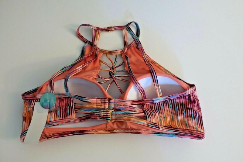 Raisins Curve Women's Cala High Neck Bikini Swimsuit Top Bra Strappy Plus Size