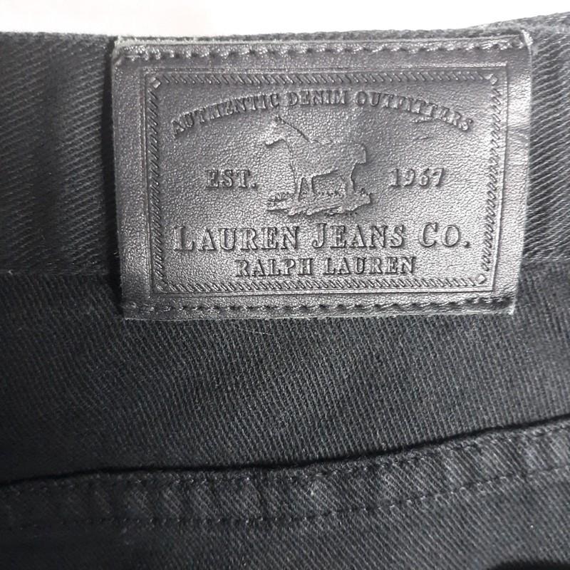 Ralph Lauren Jeans Women's Size 4 Black Bead Embellished Denim Y2K Retro Pants