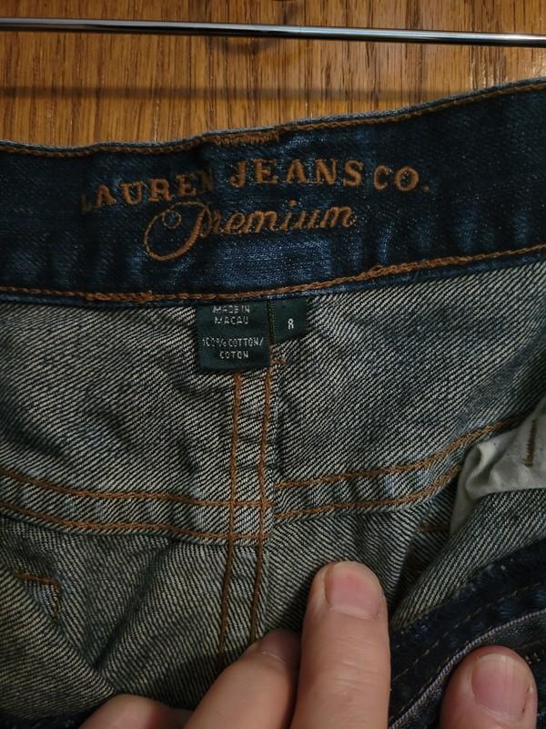 Ralph Lauren Premium Medium Wash Mid Rise Womens Denim Jeans Size 8 X 29" Pants