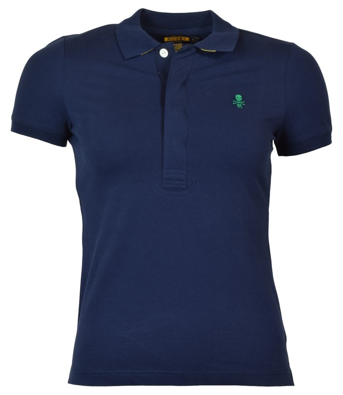 Ralph Lauren Rugby Women's Short Sleeve Polo-Skull And Crossed Bones Shirt