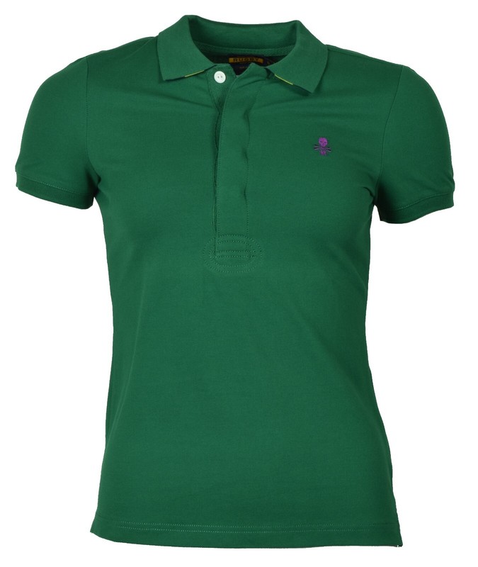 Ralph Lauren Rugby Women's Short Sleeve Polo-Skull And Crossed Bones Shirt