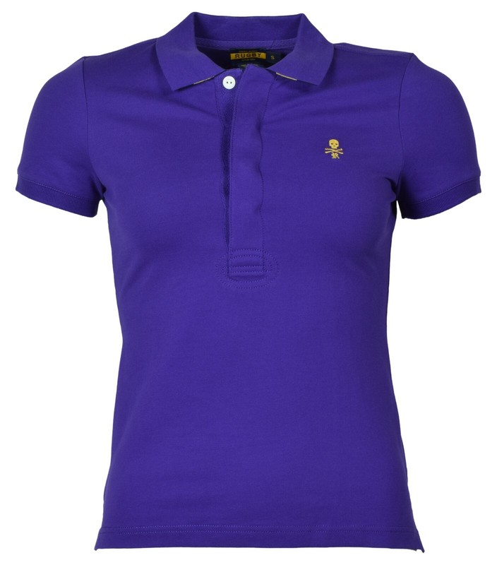 Ralph Lauren Rugby Women's Short Sleeve Polo-Skull And Crossed Bones Shirt