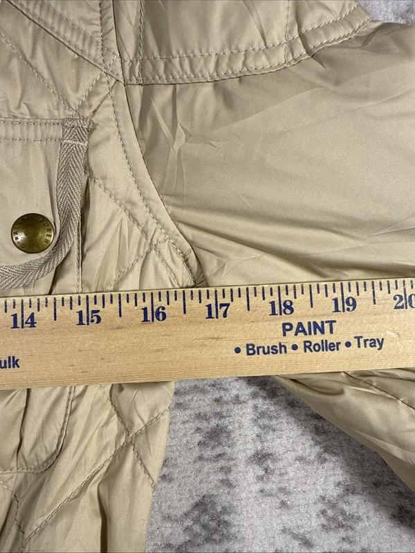 Ralph Lauren Sport Jacket Womens Size Small Beige Full Zip Pockets Snap Y2K