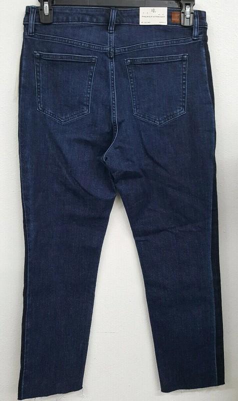 Ralph Lauren Womens 1469 Blue Raw Hem Cropped Jeans 10 B B