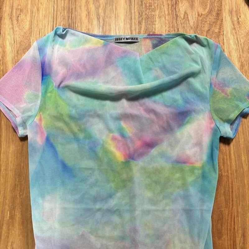 Rare ISSEY MIYAKE Colorful Sheer Top Nylon Waterproof Japan