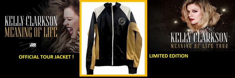 Rare Kelly Clarkson "Meaning Of Life" Tour Full-Zip Track Jacket (LARGE / SMALL)