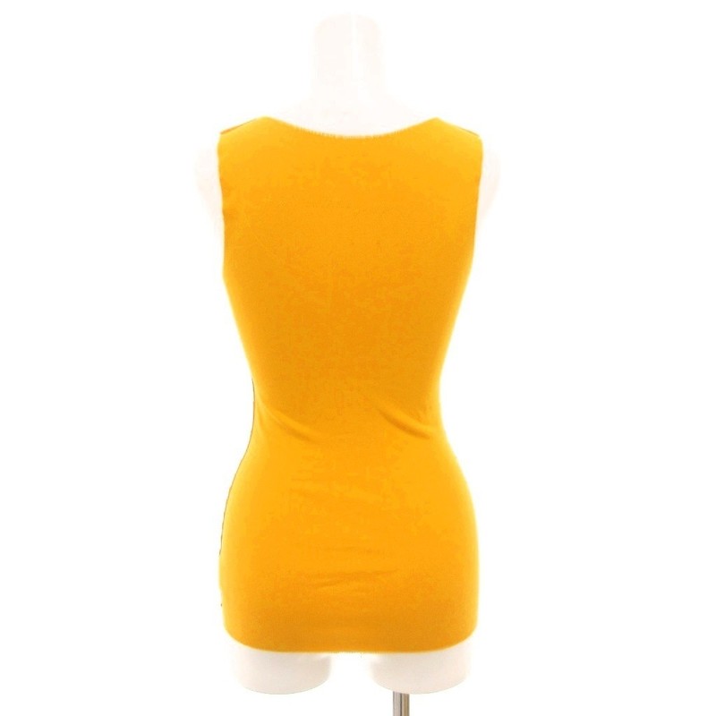 Rare Me Issey Miyake Tank Top Sleeveless Logo Yellow Japan